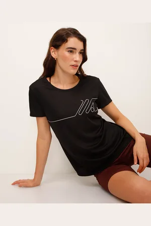 C&A Camiseta manga curta esportiva ace preta