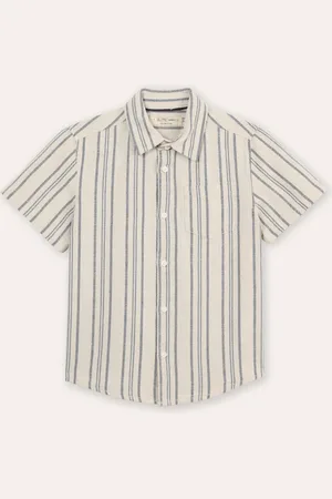 C&A Camisa infantil de algodão listrada