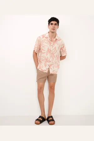 C&A Bermuda cós elástico com bolsos bege
