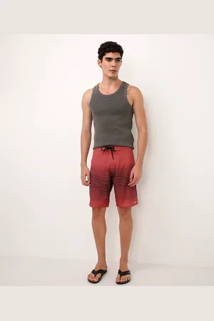 C&A Short boardshort gradiente vermelho