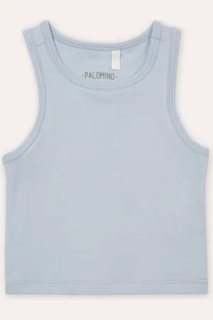 C&A Cropped de algodão infantil azul