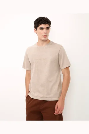 C&A Camiseta relaxed de algodão summer days bege
