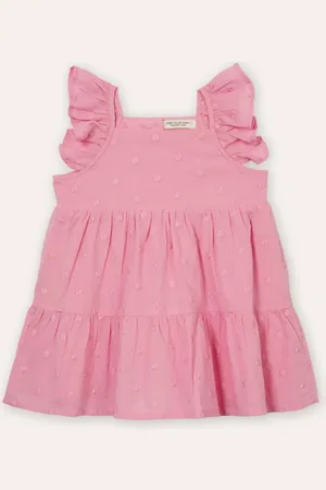 C&A Vestido midi infantil poá rosa
