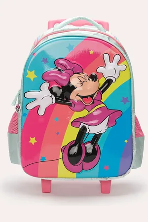 C&A Mochila infantil de rodinha minnie colorida