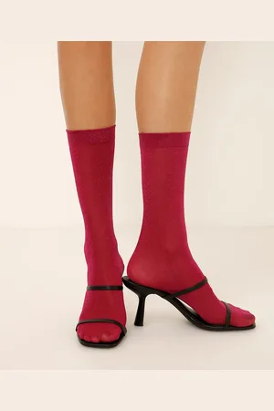 C&A Meia cano alto com lurex
