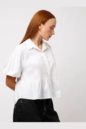 C&A Camisa de algodão manga balonê