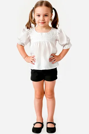 C&A Short clochard infantil texturizado