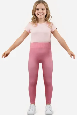 C&A Calça legging infantil de poliamida sem costura
