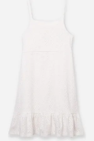 C&A Vestido midi juvenil de laise floral