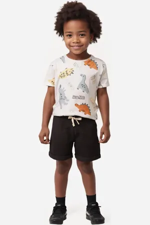 C&A Camiseta de algodão infantil manga curta dinossauros