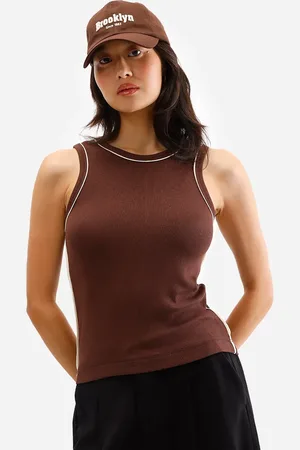 C&A Regata feminina de viscose canelada