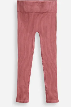 C&A Calça legging infantil de poliamida sem costura rosa