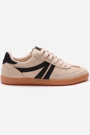 C&A Tênis casual com recortes bicolor ace bege