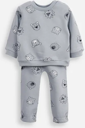 C&A Conjunto de moletom infantil longo bichinho azul
