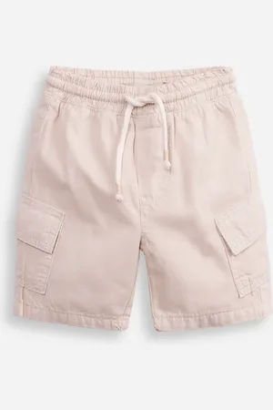 C&A Bermuda de sarja infantil com bolsos cargo bege