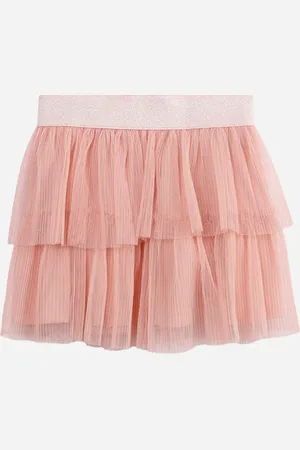 C&A Saia curta infantil de tule rosa
