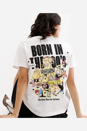 C&A Camiseta feminina de algodão born in the 90s