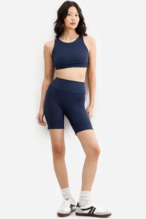 C&A Bermuda feminina esportiva ace com bolsos azul
