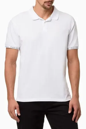 Calvin Klein Polo Masculina Logo Jeans