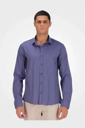 Calvin Klein Camisa Masculina Fil a Fil