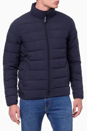 Calvin Klein Jaqueta Masculina Matelasse Com Ziper