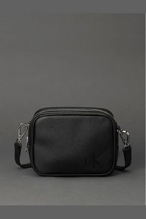 Calvin Klein Bolsa Feminina Câmera Bag Couro Jeans