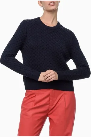 Calvin Klein Tricot Feminino Manga Longa Texturizado
