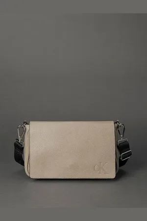 Calvin Klein Bolsa Feminina Média Chaveiro Jeans