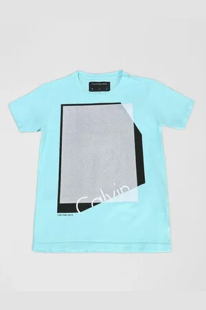Calvin Klein Camiseta Infantil Jeans Estampa Geométrica