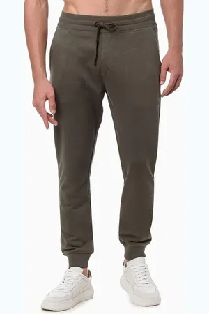 Calvin Klein Calça Masculina Moletom Logo Bordado Jeans
