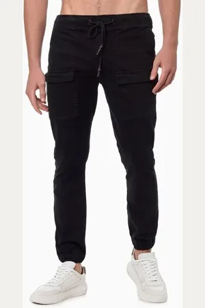 Calvin Klein Calça Masculina Moletom Cargo Taper Jeans