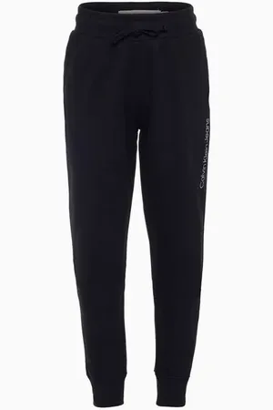 Calvin Klein Calça Moletom Jeans Boy Logo Básico