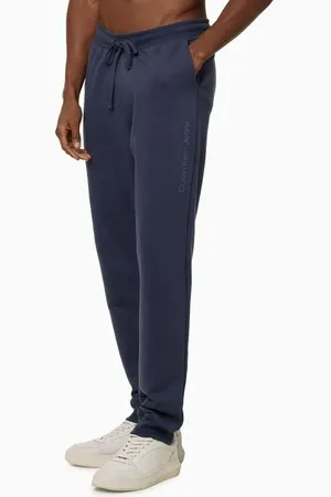 Calvin Klein Calça Moletom Masculina Com Bolsos Logo Detalhe Jeans
