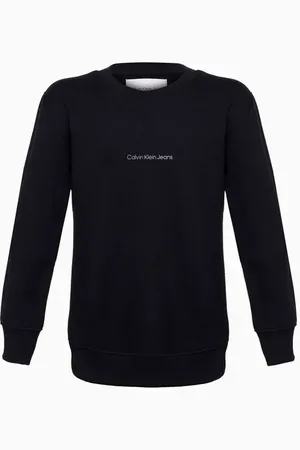 Calvin Klein Casaco Moletom Menino Logo Basico Jeans
