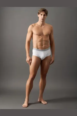 Calvin Klein Kit 2 Underwear Brief de Algodão Clássica Cuecas