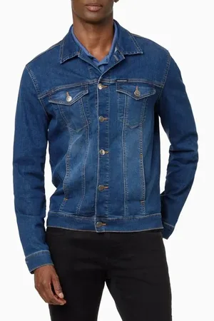 Calvin Klein Jaqueta Jeans Trucker Masculina Essentials