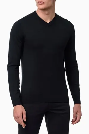 Calvin Klein Suéter Masculino Tricot Decote v