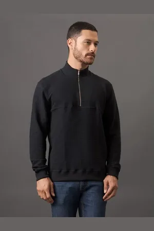 Calvin Klein Casaco Masculino Moletom Meio Zíper