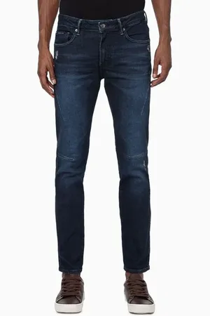 Calvin Klein Calça Jeans Masculina Super Skinny Recortes Jeans