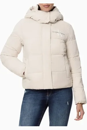 Calvin Klein Jaqueta Feminina Matelassê Reciclada Jeans