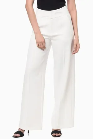 Calvin Klein Calça Feminina Alfaiataria Wide Leg