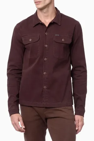 Calvin Klein Camisa Masculina Color Veludo