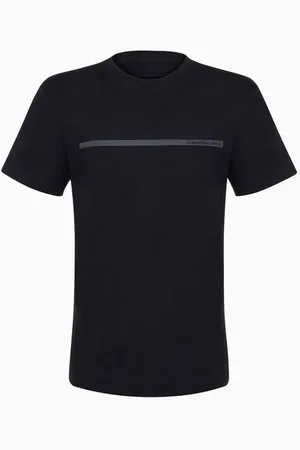 Calvin Klein Camiseta Menino Palito Manga Curta Jeans