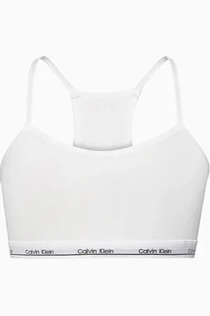 Calvin Klein Top Infantil Nadador Com Alça Fina Elástico Com Logo Underwear