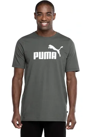 PUMA Camiseta Masculina Manga Curta Essentials Logo Tee