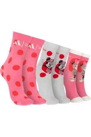 adidas Kit de Meias x Disney Minnie Cano Médio Infantil 3 pares