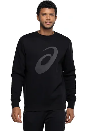 Asics Blusão Masculino sem Capuz Moletom Careca com Espíral