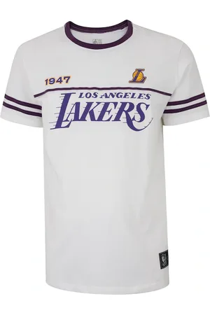 AmazonBasics Camiseta do Los Angeles Lakers Masculina Vintage Manga Curta
