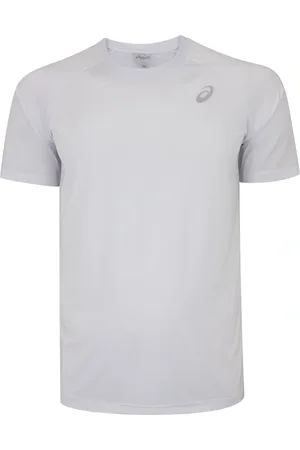 Asics Camiseta Masculina Manga Curta Emblema Racket UV 50 Anti-Odor