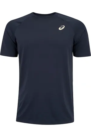 Asics Camiseta Masculina Manga Curta Emblema Racket UV 50 Anti-Odor